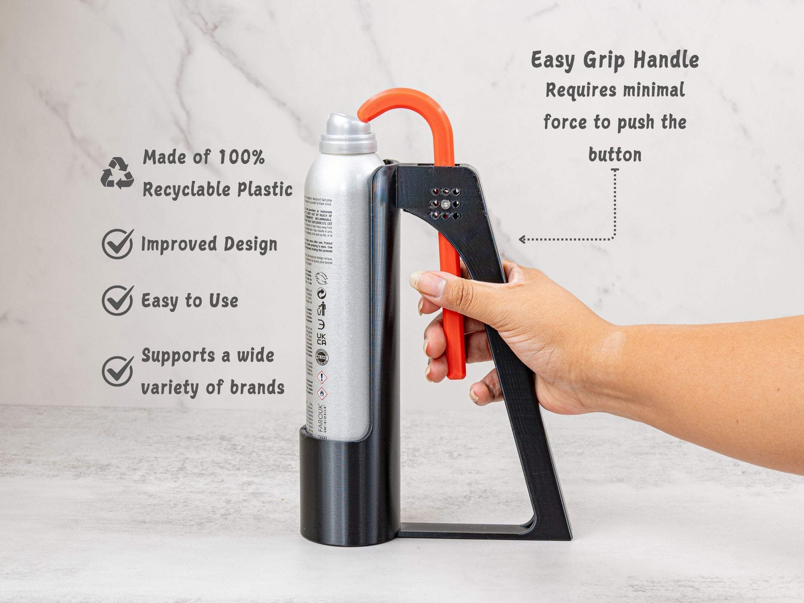 Hair Spray Assistant, Arthritis Aid, Disability, Mobility, Assistive Device