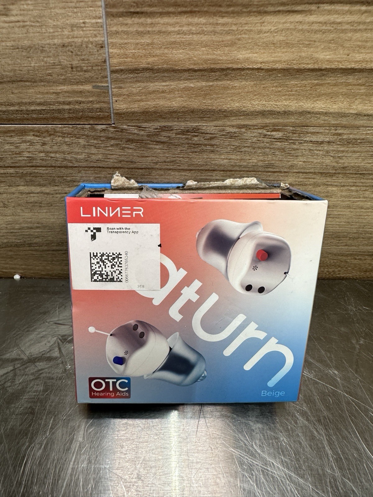 LINNER SATURN CIC RECHARGEABLE OTC HEARING AID, NOISE, F703A – BEIGE