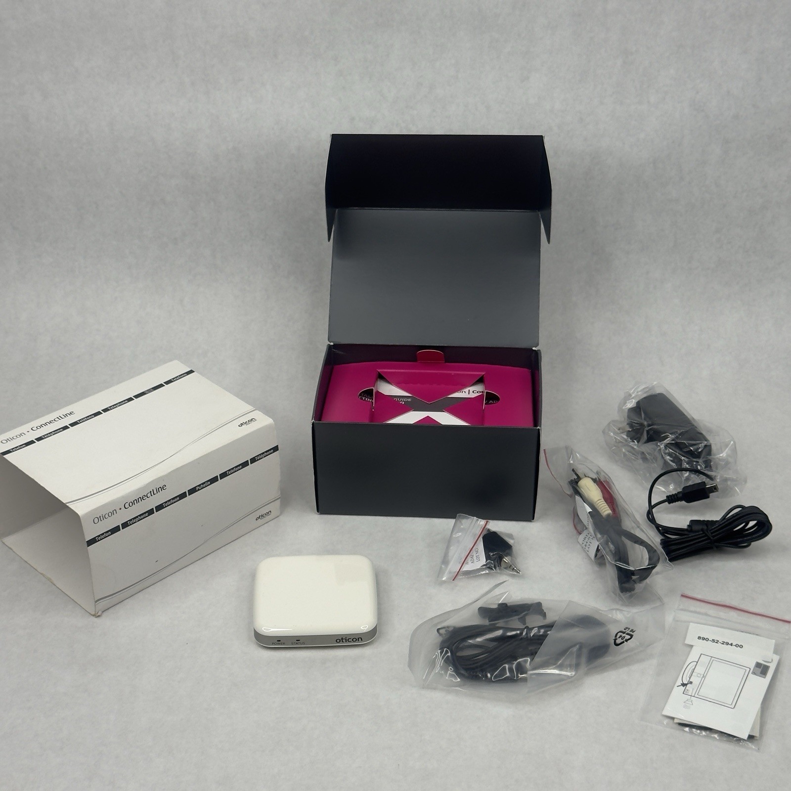 Oticon ConnectLine TV adapter Model TV 75-02 OPEN BOX