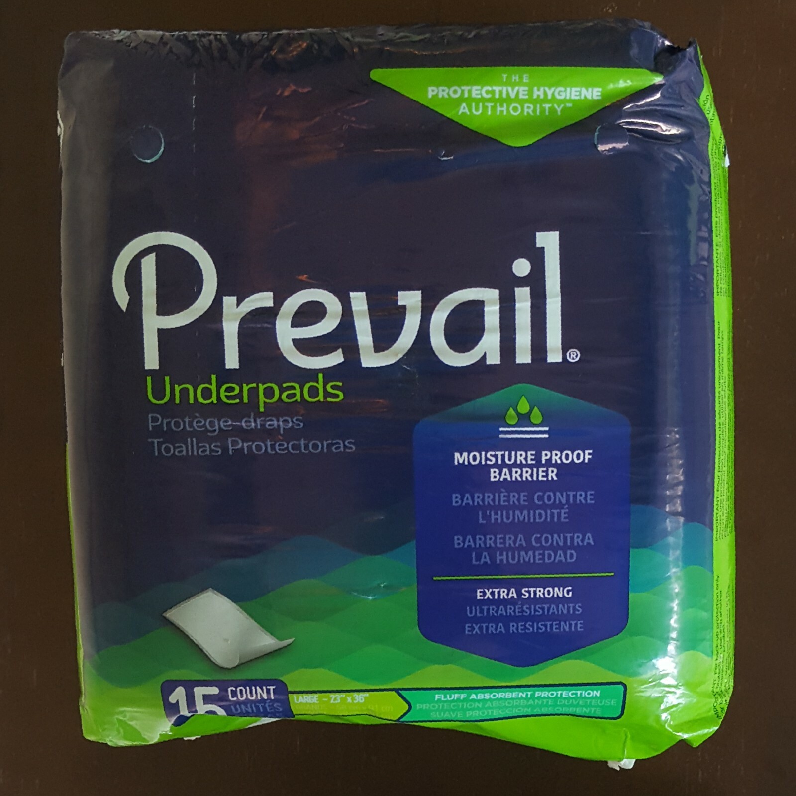 NEW! Prevail Large 23 x 36 Disposable Underpads Extra Strong (15ct)