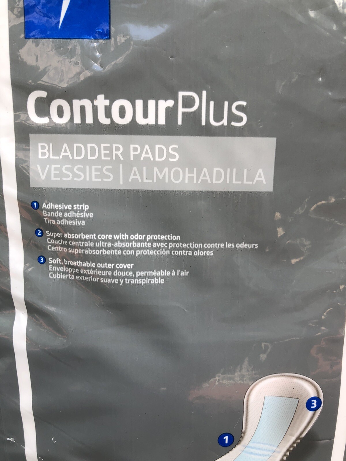 LOT of 4 Medline ContourPlus BLADDER PADS Moderate Absorb. 28 per pk (112 total)