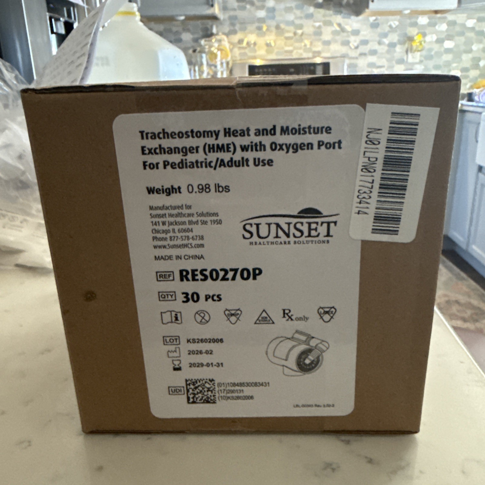 T-HMEs with Built-in Oxygen Port Ref# RES0270P Qty 30 New with Box Sunset HC