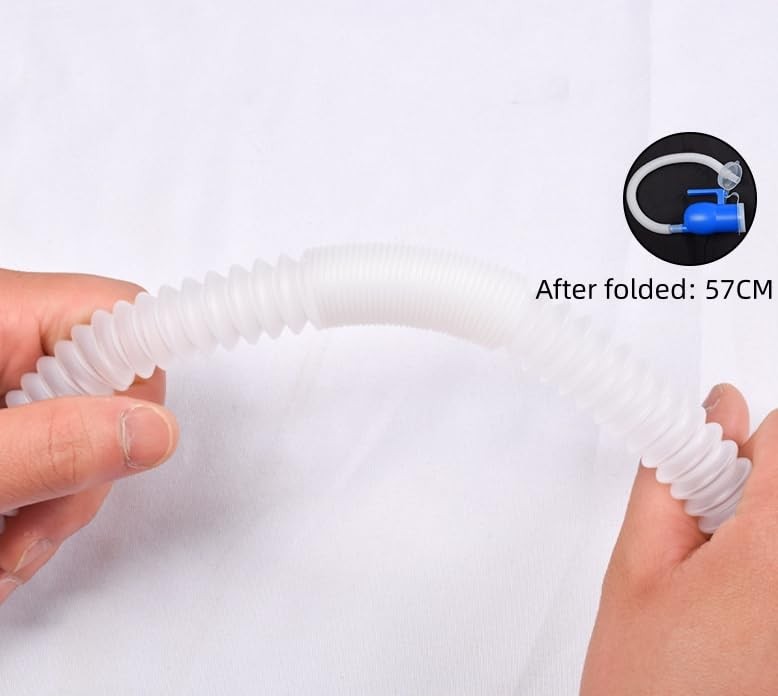 1.6M/ 63inch Clear Corrugated Plastic Urine Bottle Tube for Male Urinal System