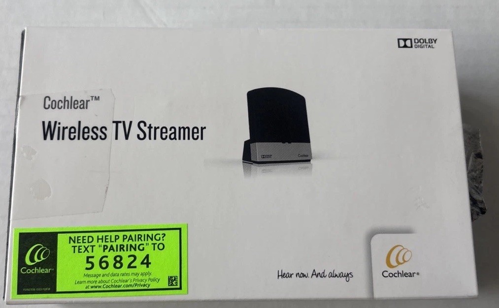 Cochlear Wireless TV Streamer Dolby Digital Audio. Open Box New