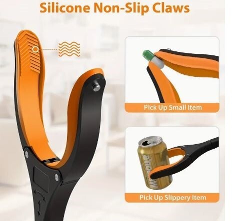 Grabber Reacher Foldable Pick Up Tool w/ New Magnetic Tip + FREE SHOEHORN HELPER