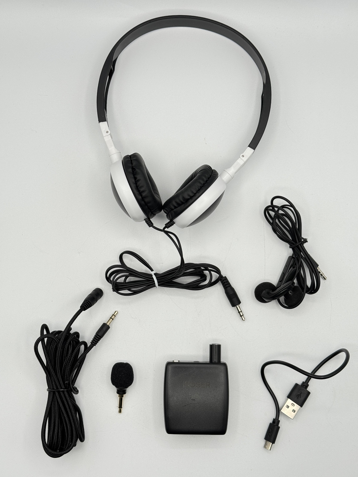 Personal Hearing Amplifier Device W/ Headphone Microphone, Not Working