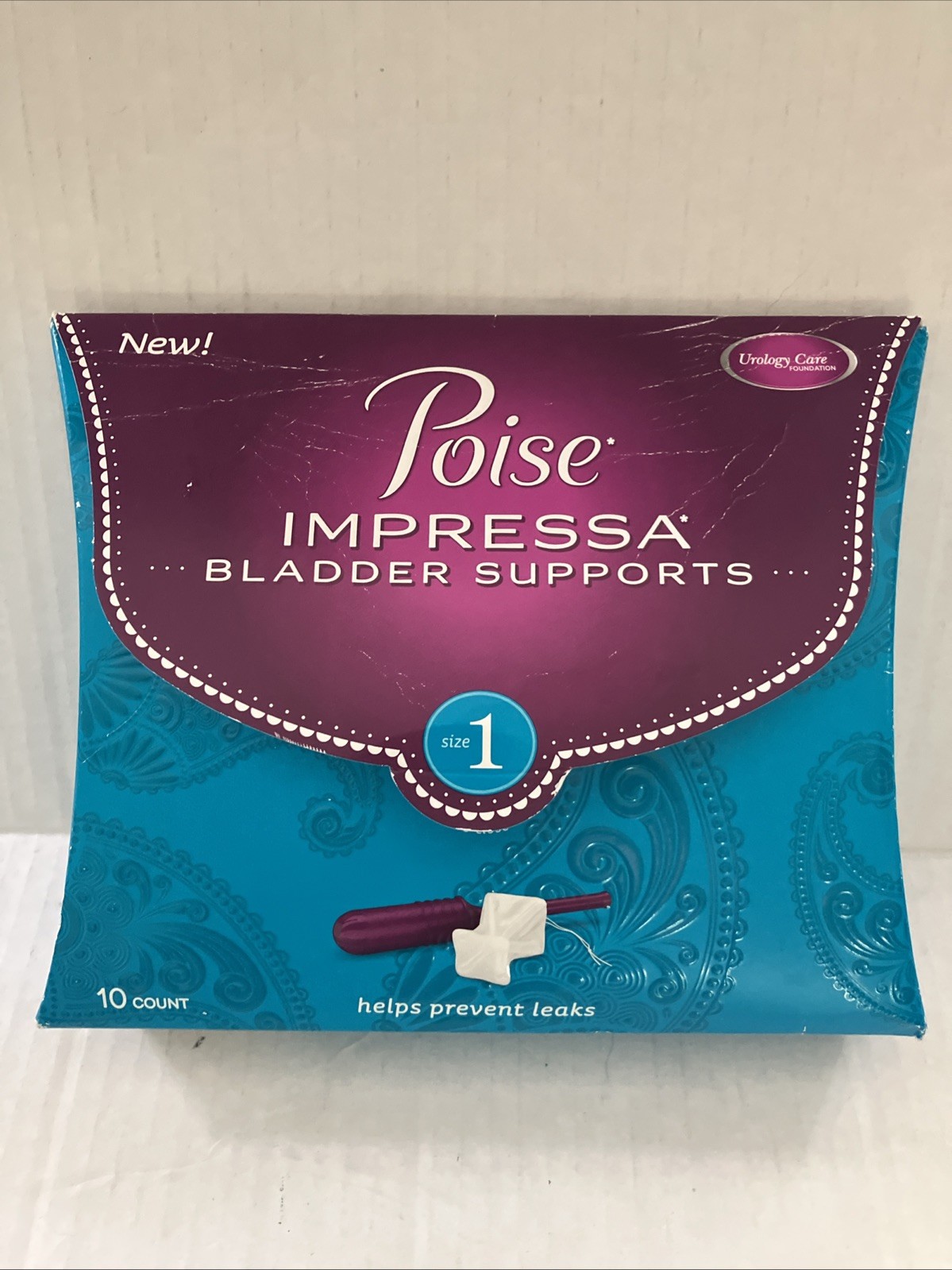 Poise Impressa Bladder Supports 10 Count Size 1 NEW