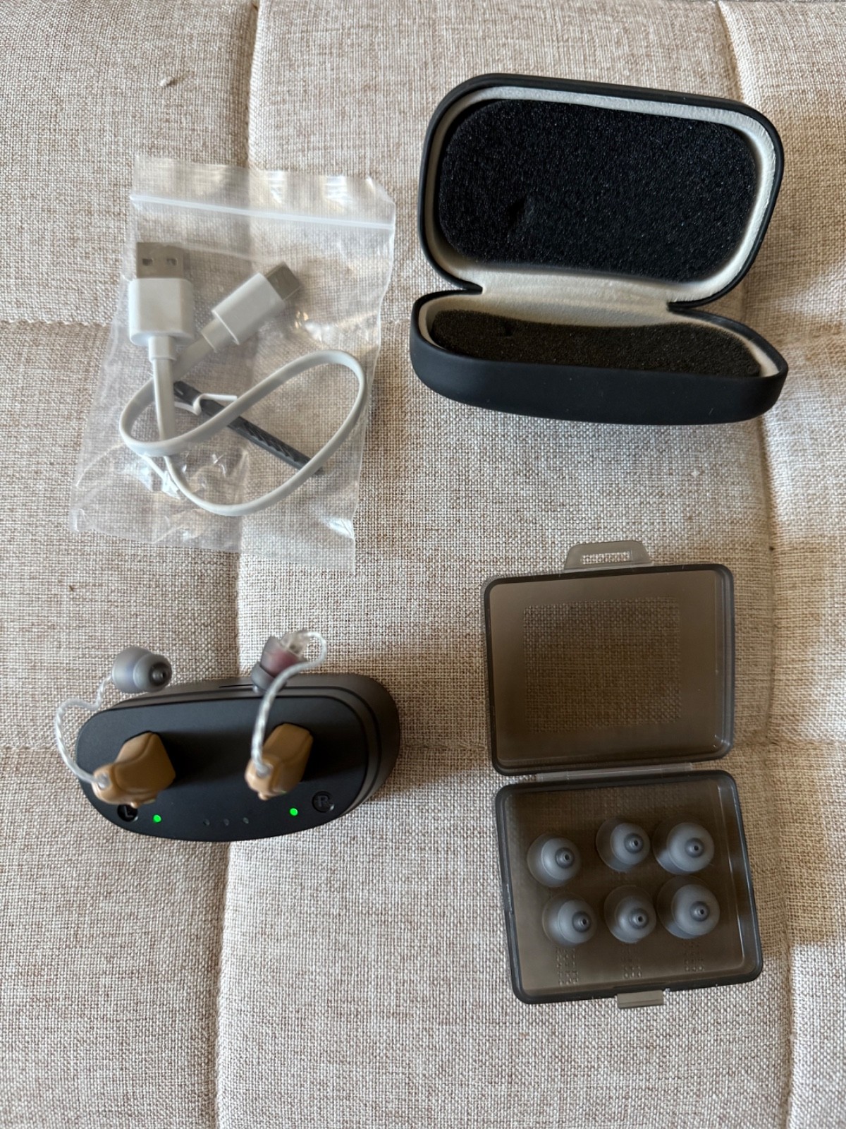 NVBOTY M2219 Hearing Aids Seniors Rechargeable 5-Level Volume OTC Noise Cancel