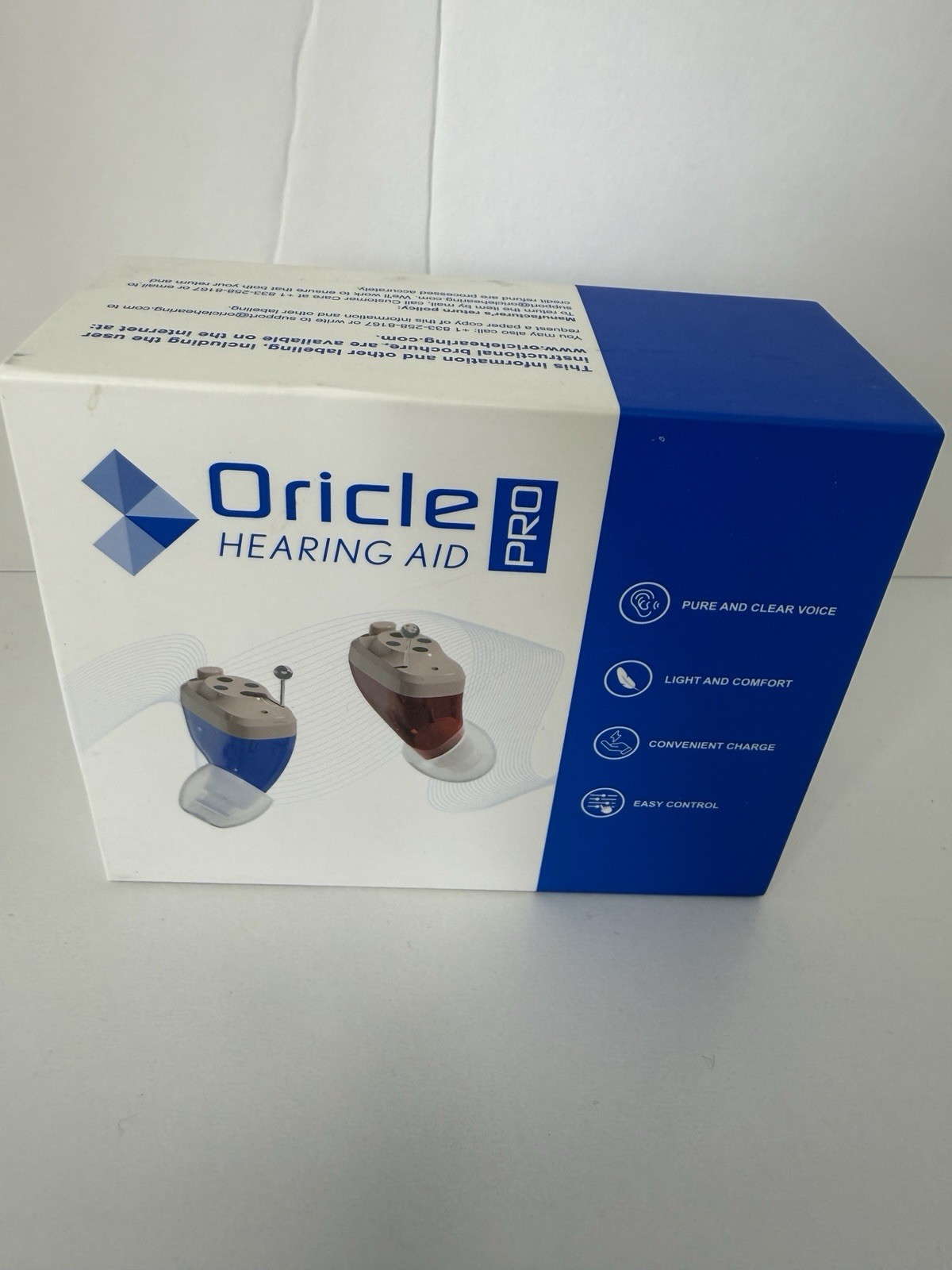Oricle PRO Hearing Aid and Charging Case for Adult & Seniors OPEN BOX