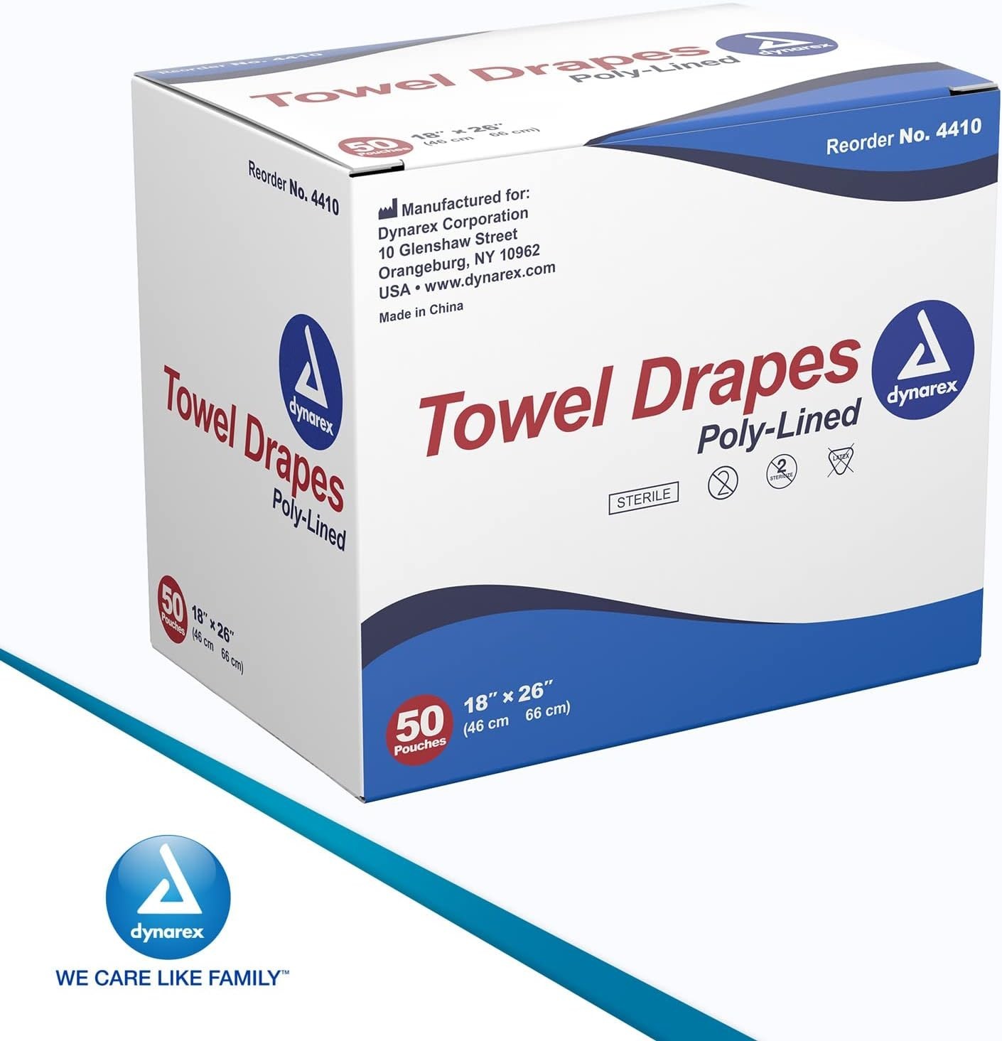 Safe & Absorbent Sterile Towel Drapes, 50 Count – 3 Ply for Surgical Precautions