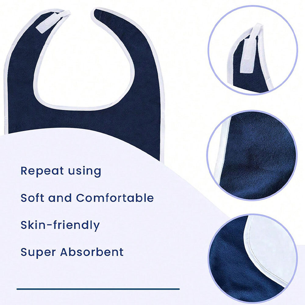 Adult Bibs, Adult The Eldly Bib Adult Washable Dining Bibs For Elderly AE