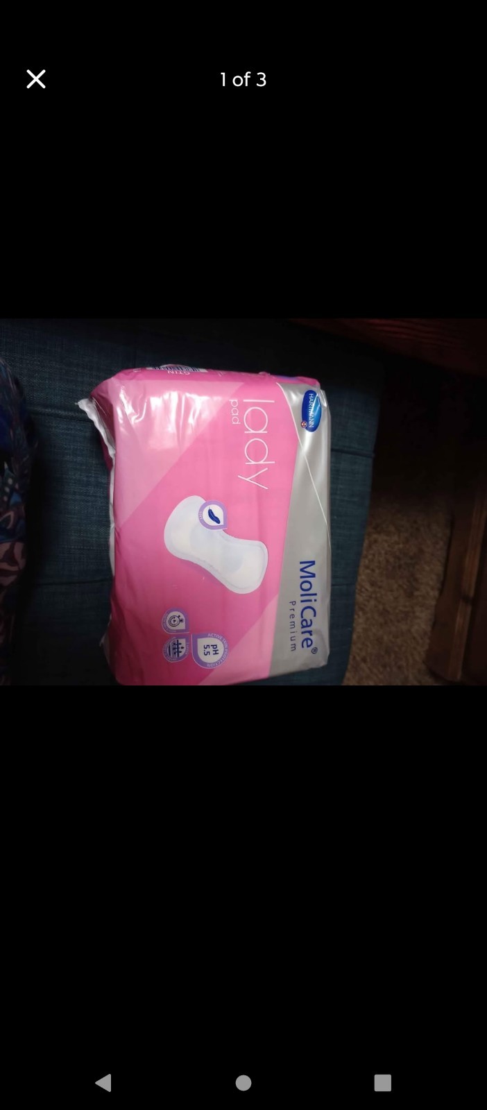 MoliCare Incontinent Pad 4-1/2 X 10-1/2 Inch Lady 2 Drop 14 Ct