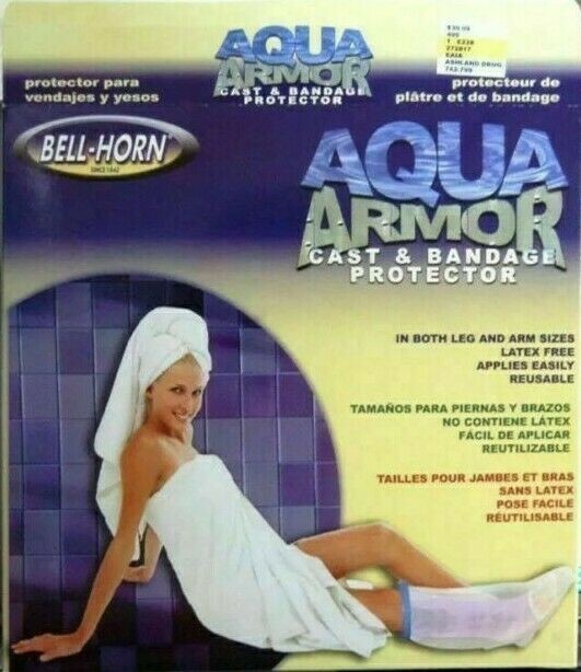 Bell Horn Aqua Armor Waterproof Protection for Casts/Bandages Adult Long Leg 42”