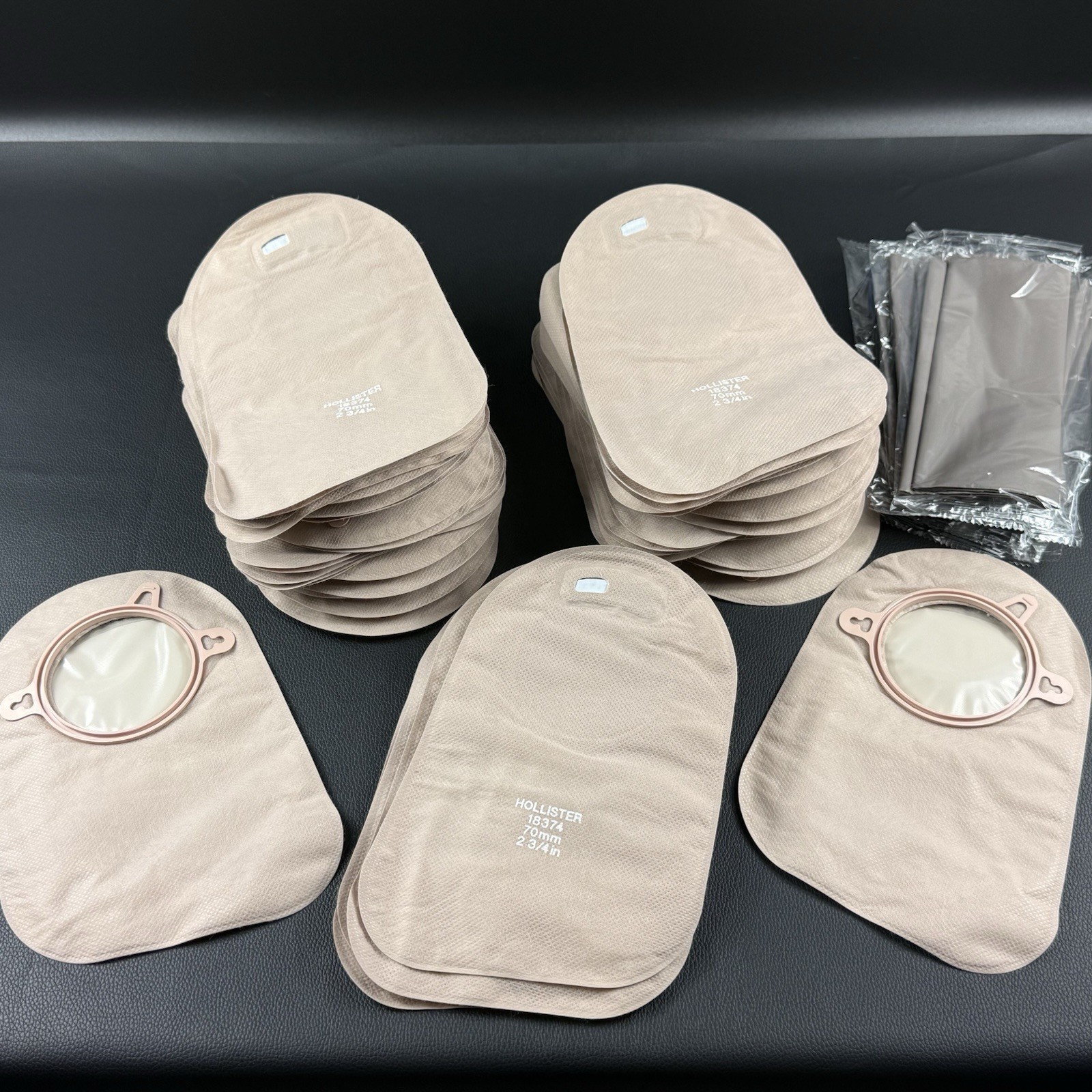 47 Hollister 18374 2- Piece Closed Ostomy Pouch 2 3/4” 70 mm – No Box