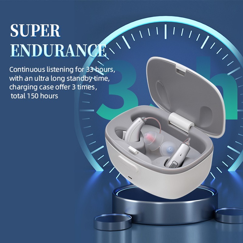OTC Rechargeable Hearing Aids For Seniors Adults With Noise Canceling Digital