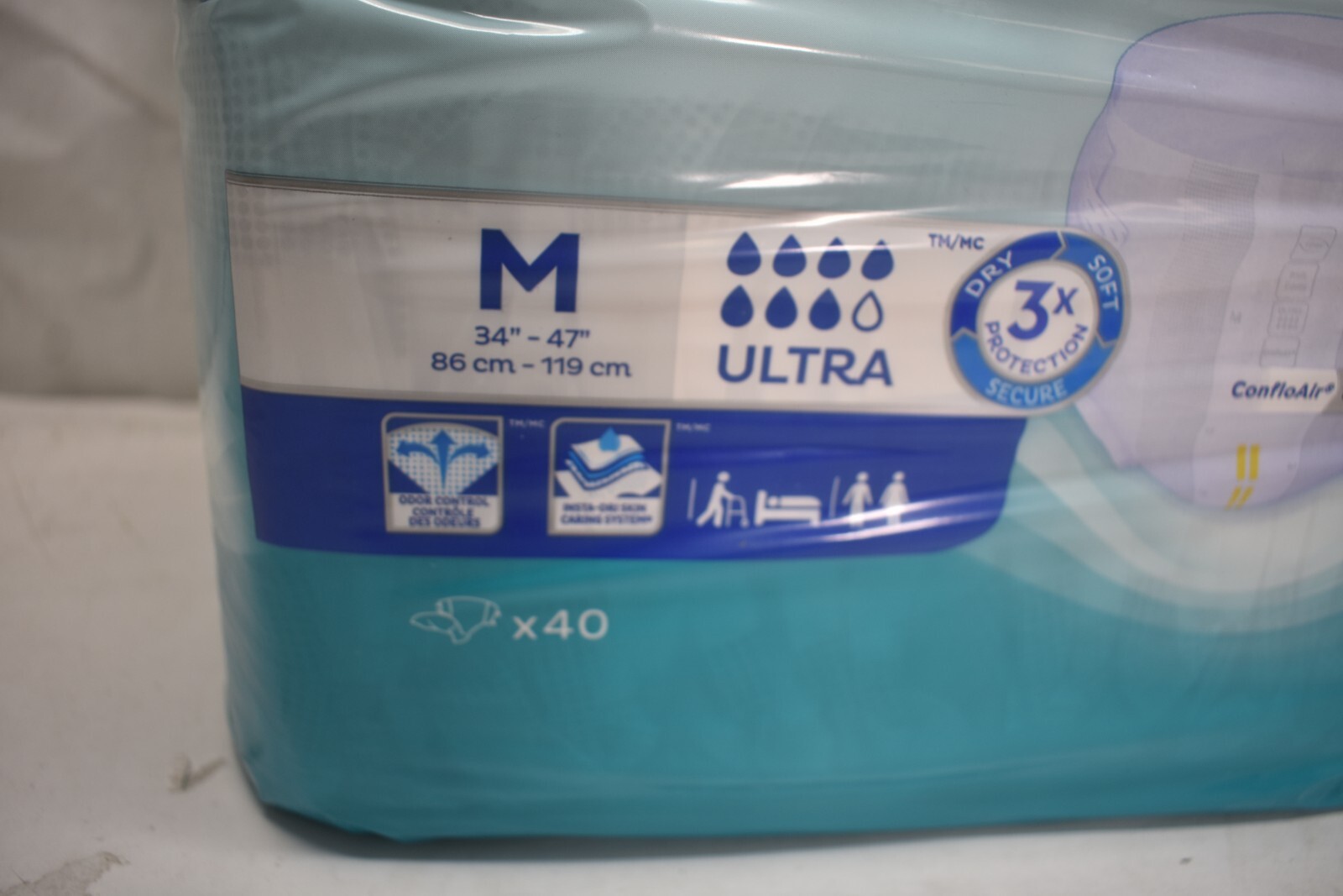 Lot of 64 Tena Ultra Heavy Absorbency Adult Disposable Briefs M 67200