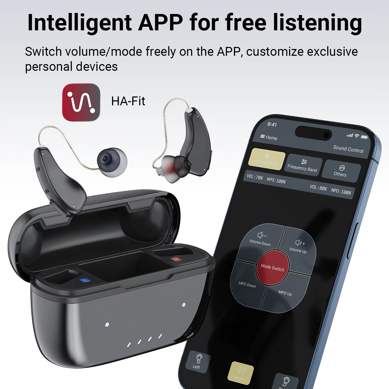 JABRA 500 FULL STREAM-MUSIC-PHONE-REC-SELF FITTING APP PROTOTYPE