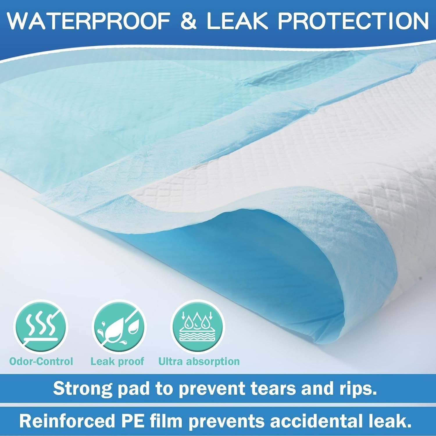 SOFYFINE Extra Large Chucks 36×36 100 Ct Disposable Bed Pads
