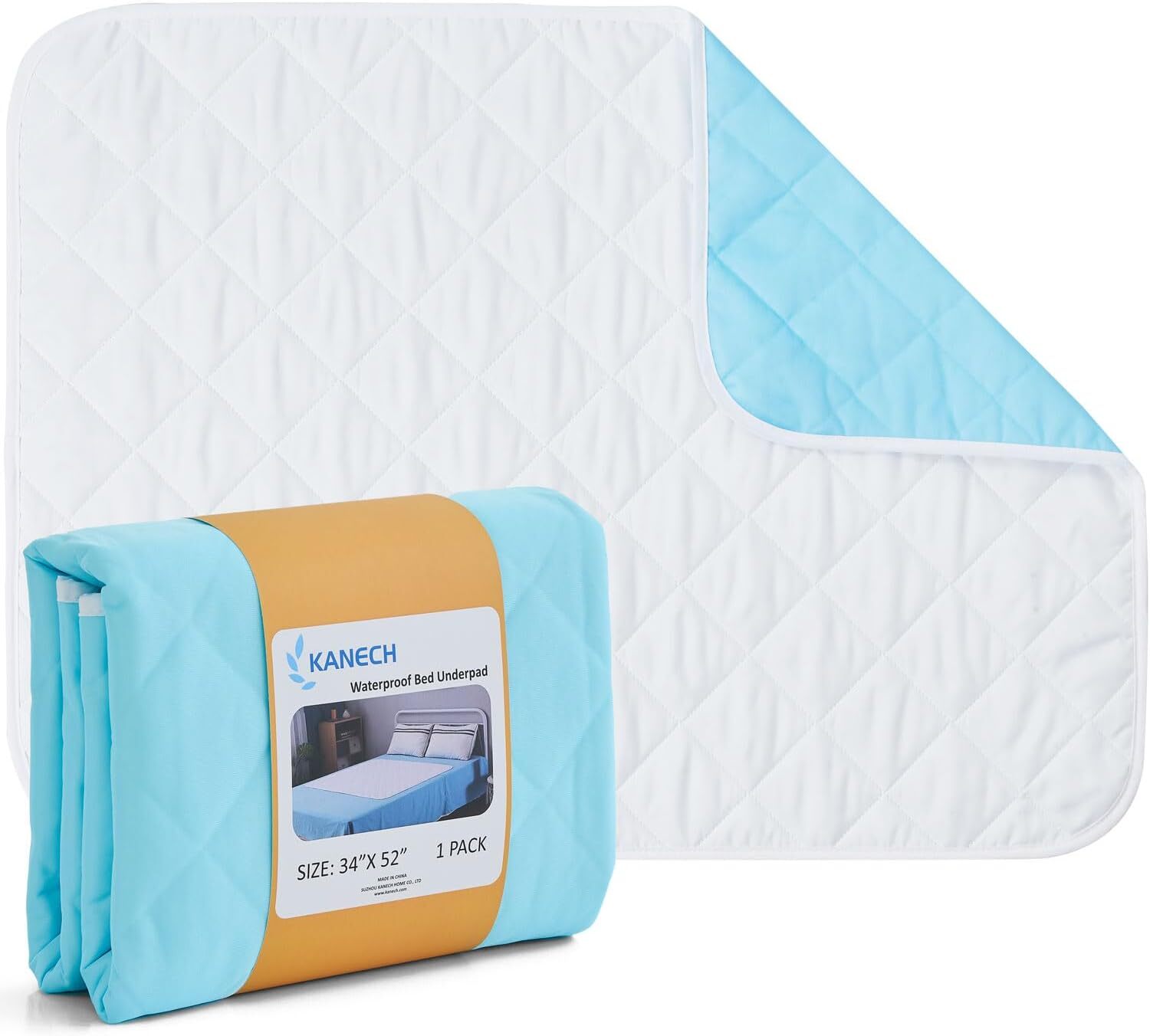 Bed Pads for Incontinence Washable Extra Large 44″ X 52″ Waterproof Adult Large