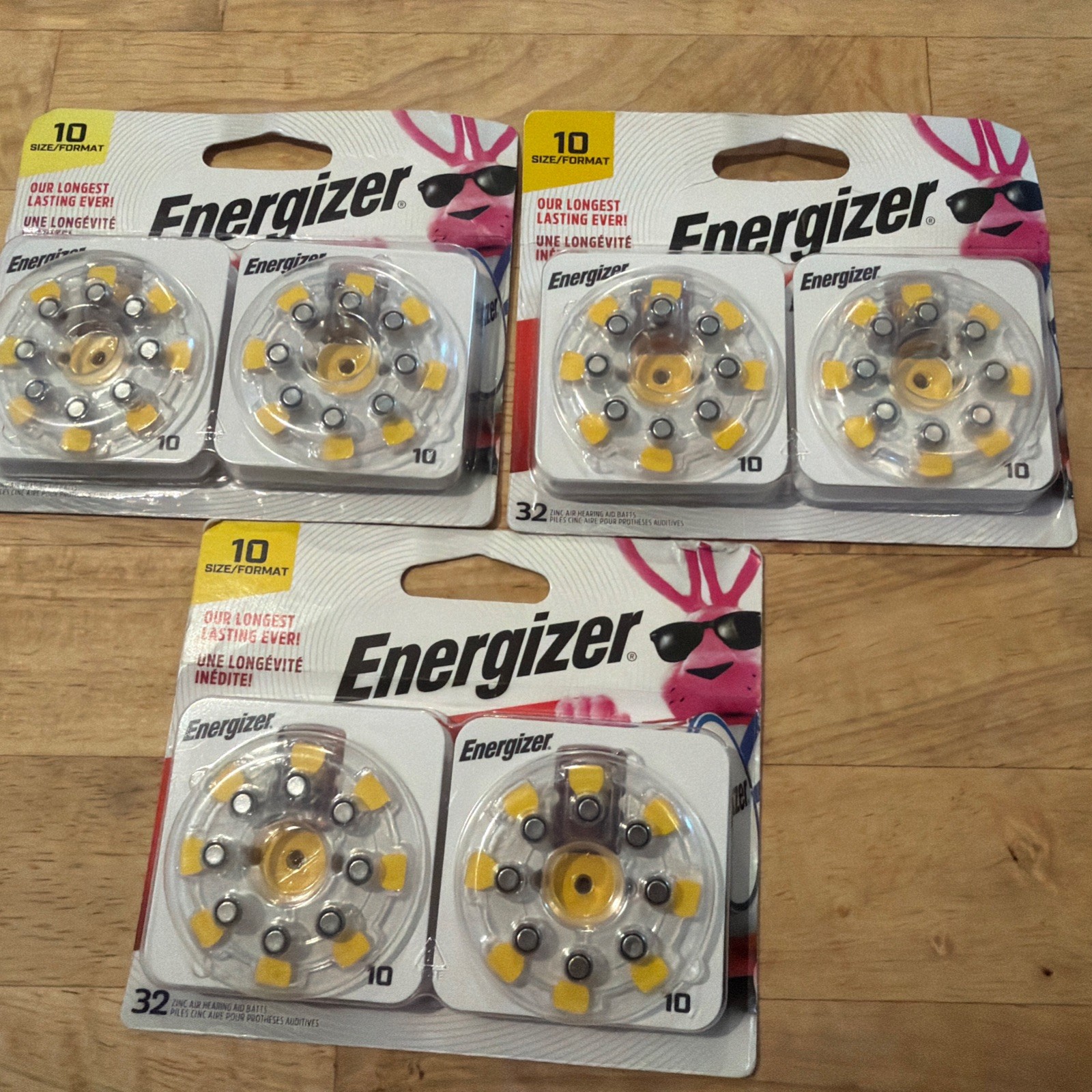 96 Energizer Size 10 Zinc Air Hearing Aid Batteries AZ10DP-32 EXP 03/2027