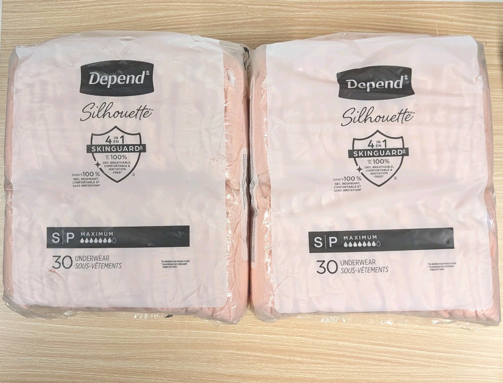 Depend Silhouette Incontinence Underwear for Women 60 Ct Size S Small