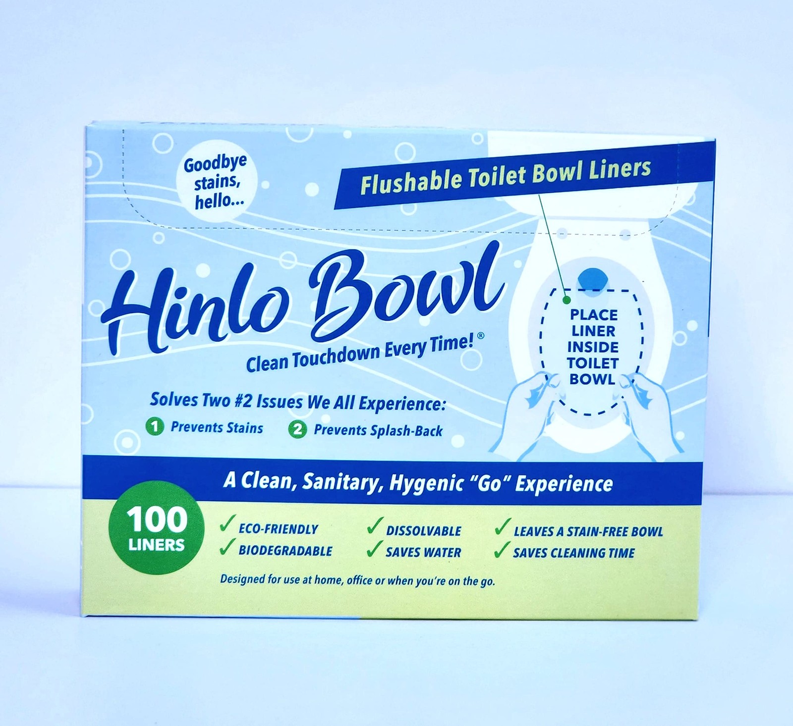 Hinlo Bowl Disposable Toilet Bowl Liners Hygienic RV Toilet Liners, Bathroom…