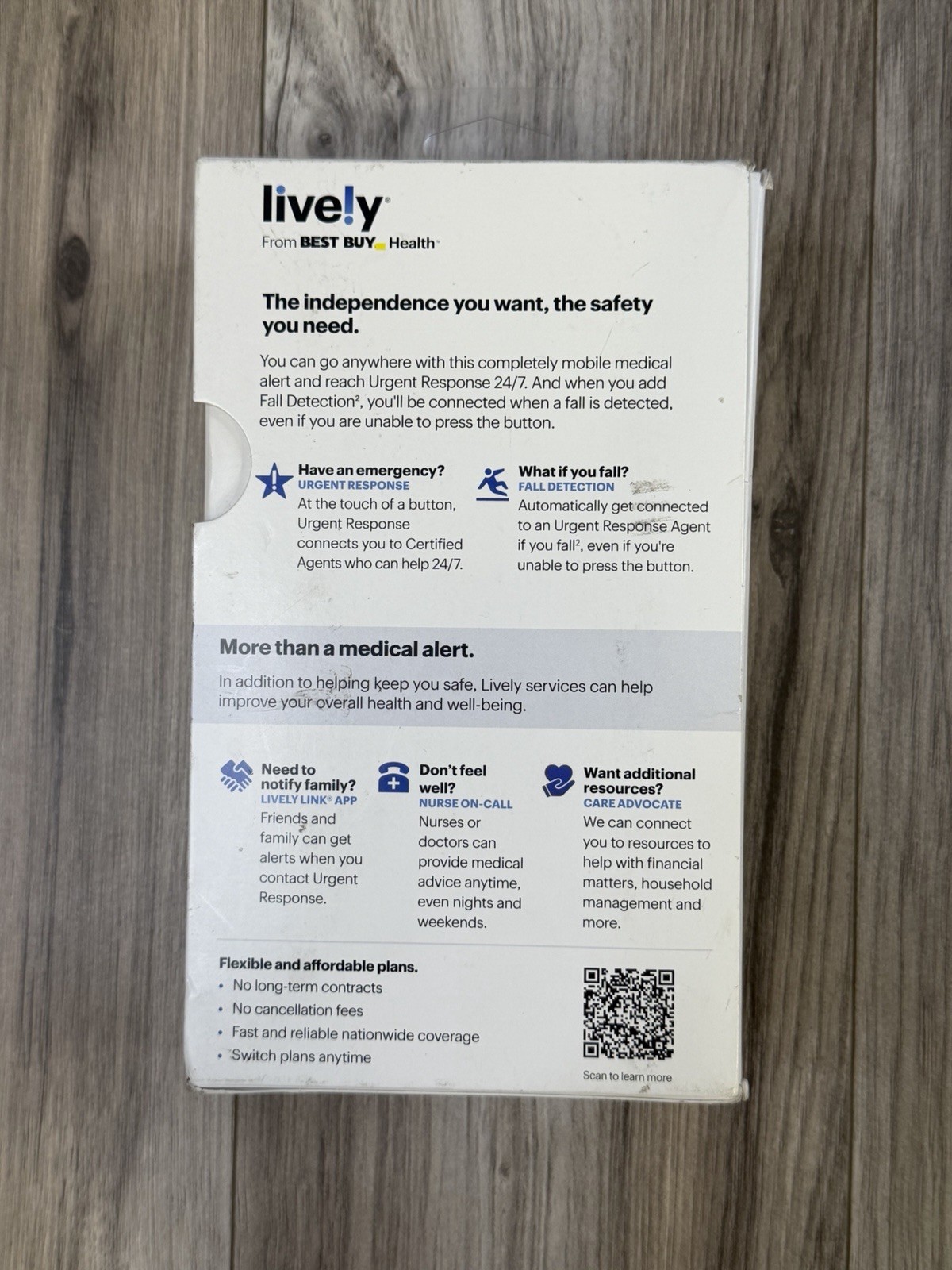 Lively Mobile 2 Medical Alert System GPS Waterproof 247 Help G1N