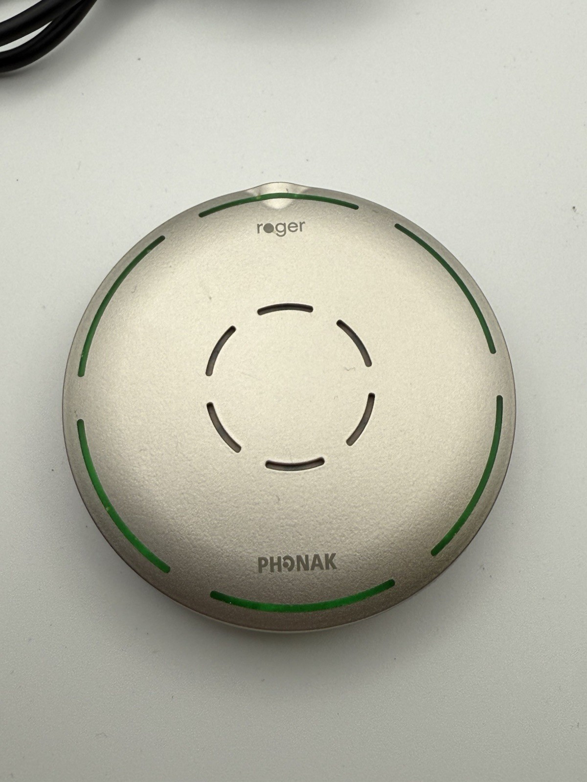 Phonak Roger Select iN Microphone Complete Box Charger Dock Neckloop Read
