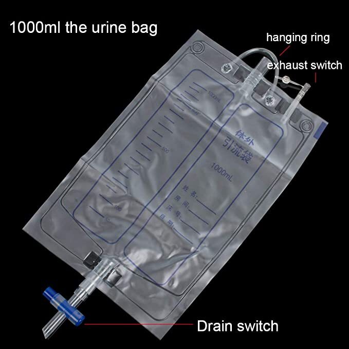 Urine Bag Collector Portable Wearable Collection Urinal Bag Elastic Waistband