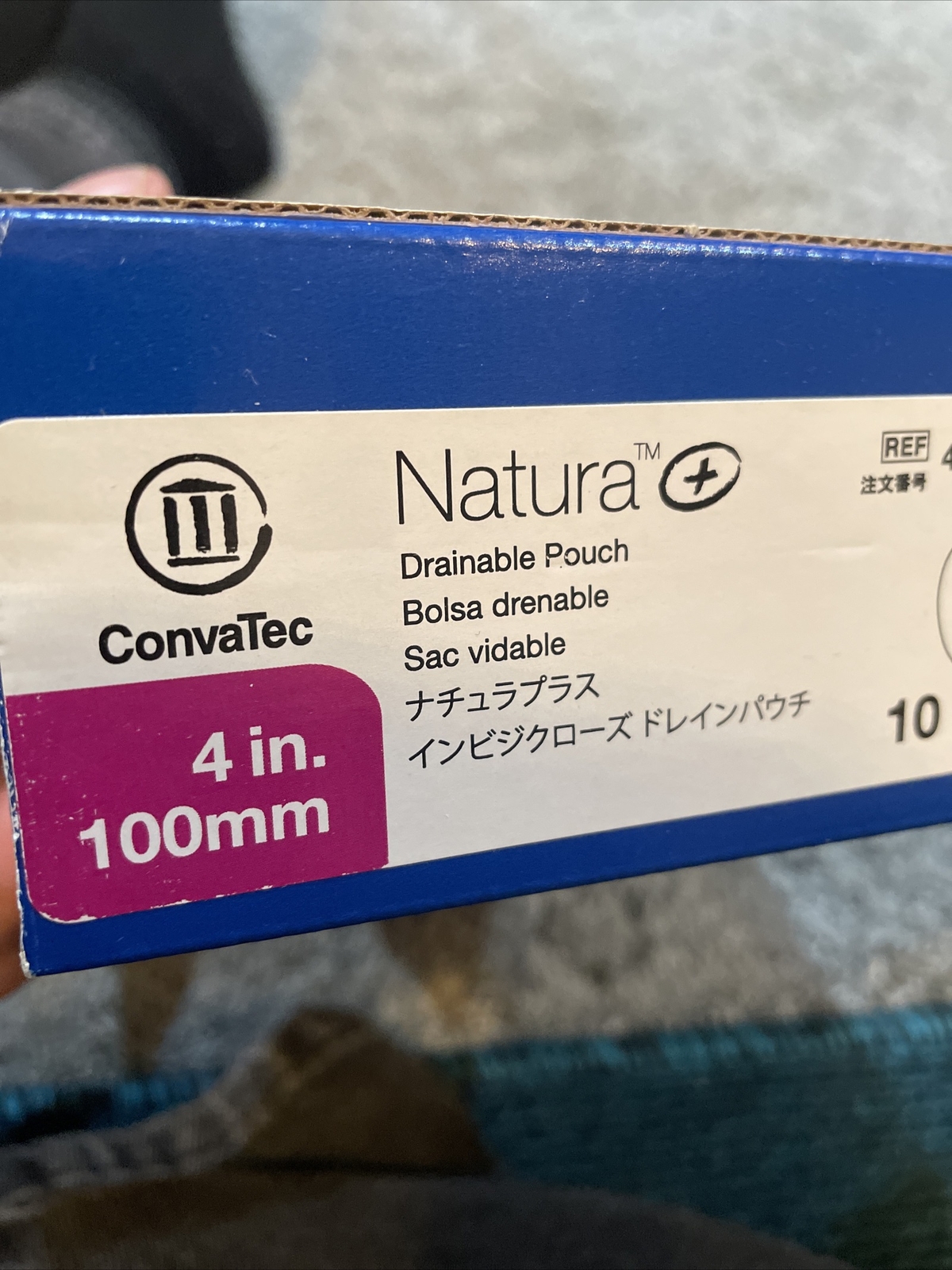 10 ConvaTec 416472 Natura Drainable Pouches 4″ Flange 100mm 2027 FRESH