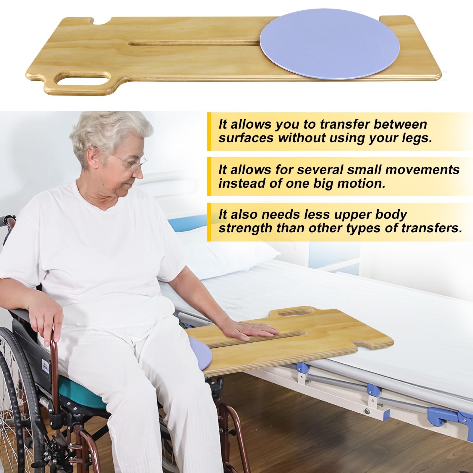 Finitypro Fsa/Hsa Eligible Transfer Board Patient Slide Assist Device For