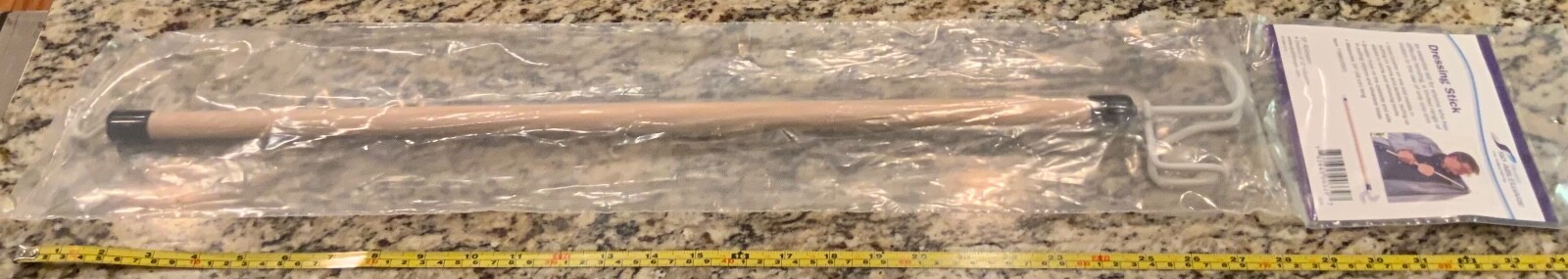 24” Long Dressing Stick Aid Zipper Puller Sock Remover New By SP Ableware