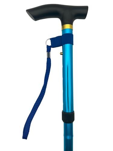 Comfort Axis Universal Walking Stick/Cane Wrist Cord, Stretch Elastic 2 pk Blue