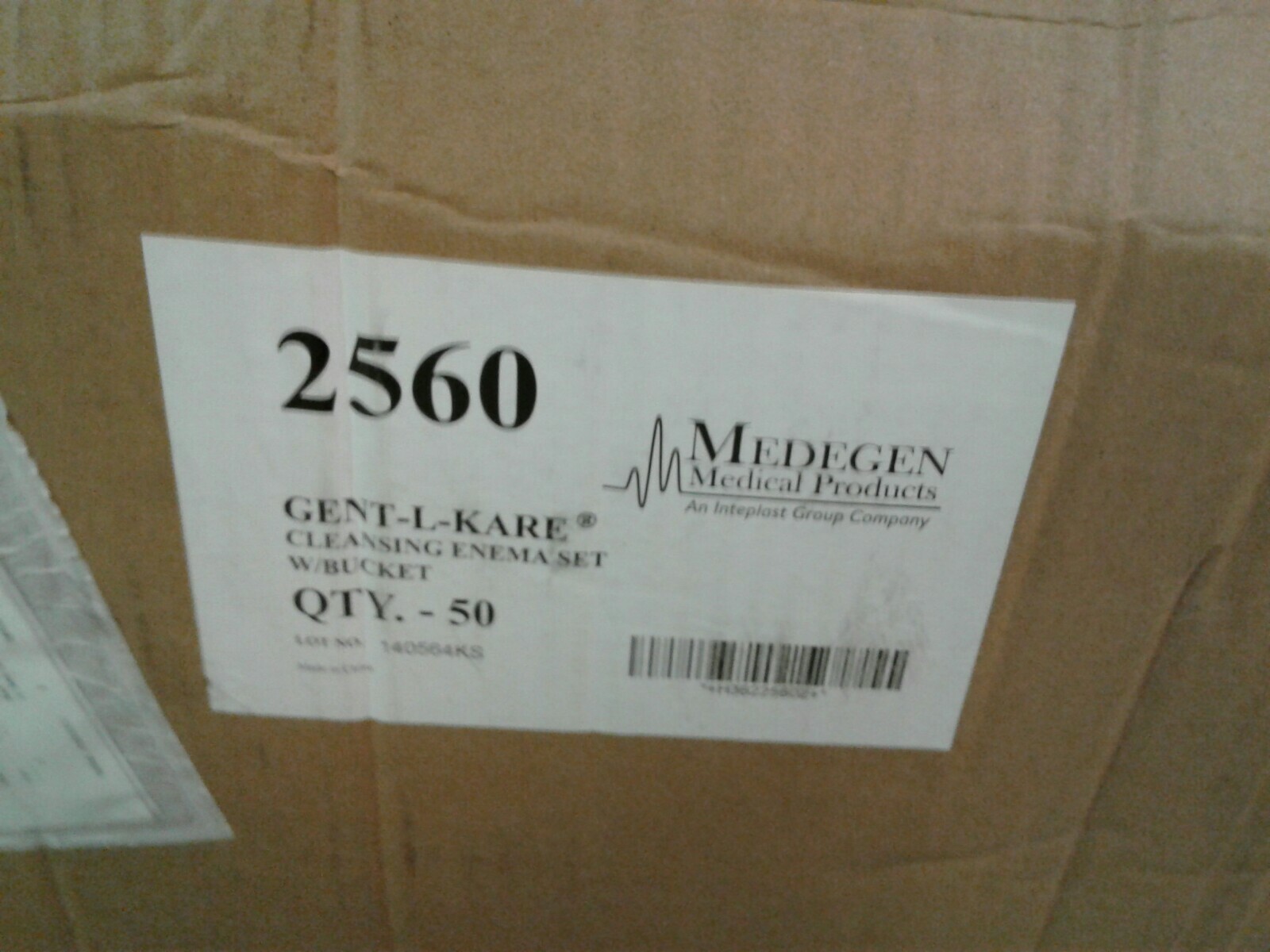 Medegen Medical Products-2560 Gent-L-Kare Cleansing Enema Set W/Bucket (QTY-49)