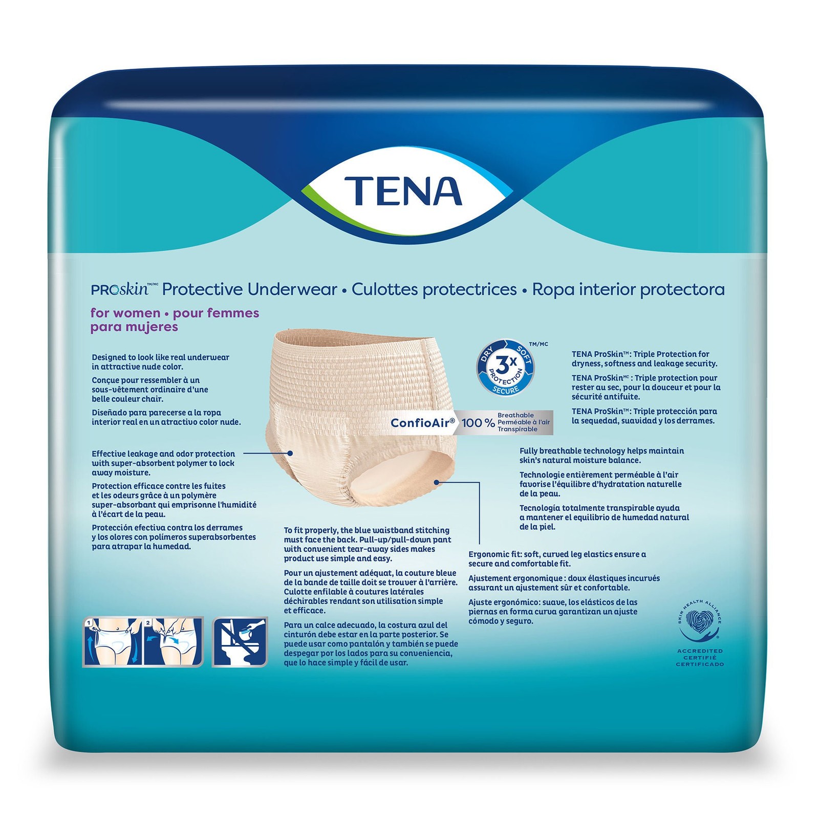 TENA Disposable Underwear Female X-Large Maximum 56 Ct