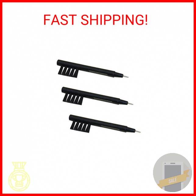 Hearing Aid Cleaning Brushes with Magnet and Wax Loop for BTE, ITC or ITE (3)
