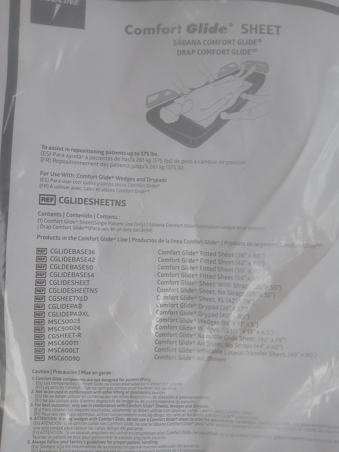 Medline Comfort Glide Repositioning Sheet CGLIDESHEETNS No Straps