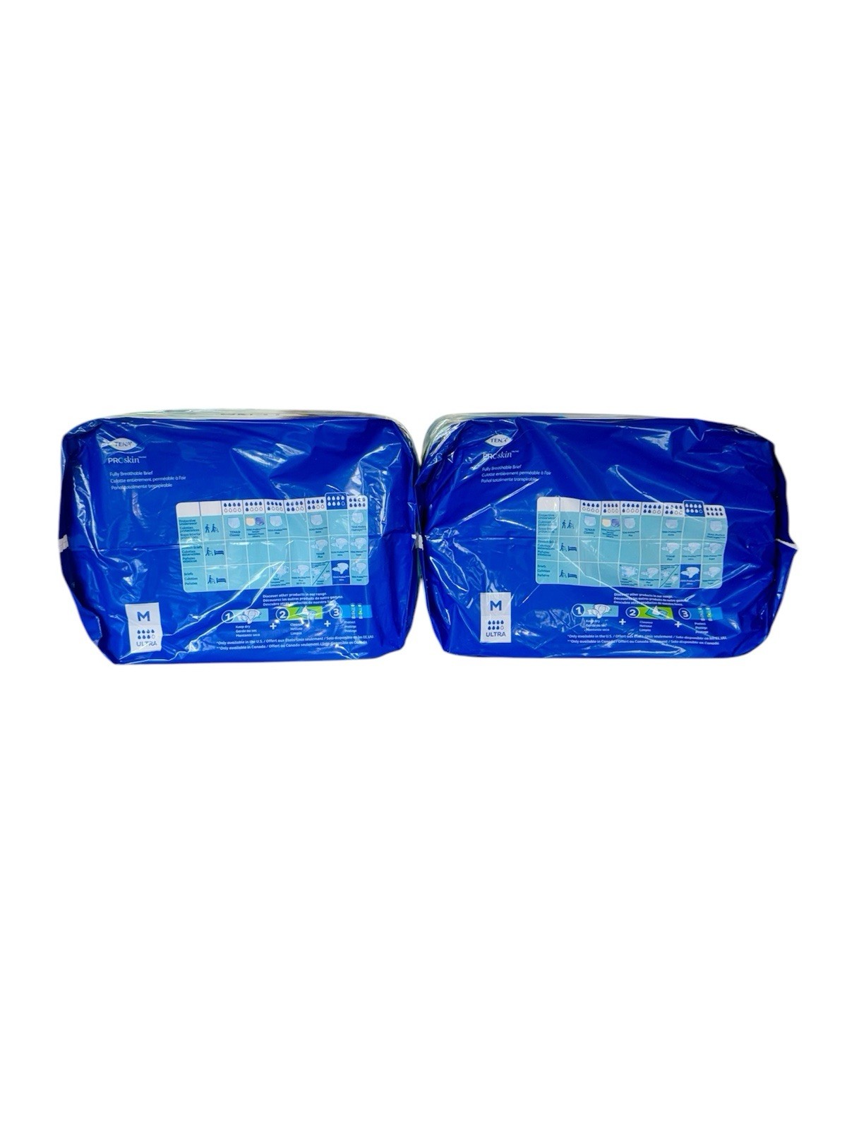Lot Of 2-TENA Ultra Adult Incontinence Brief Diapers M 67200 40 Ct (80 Total)