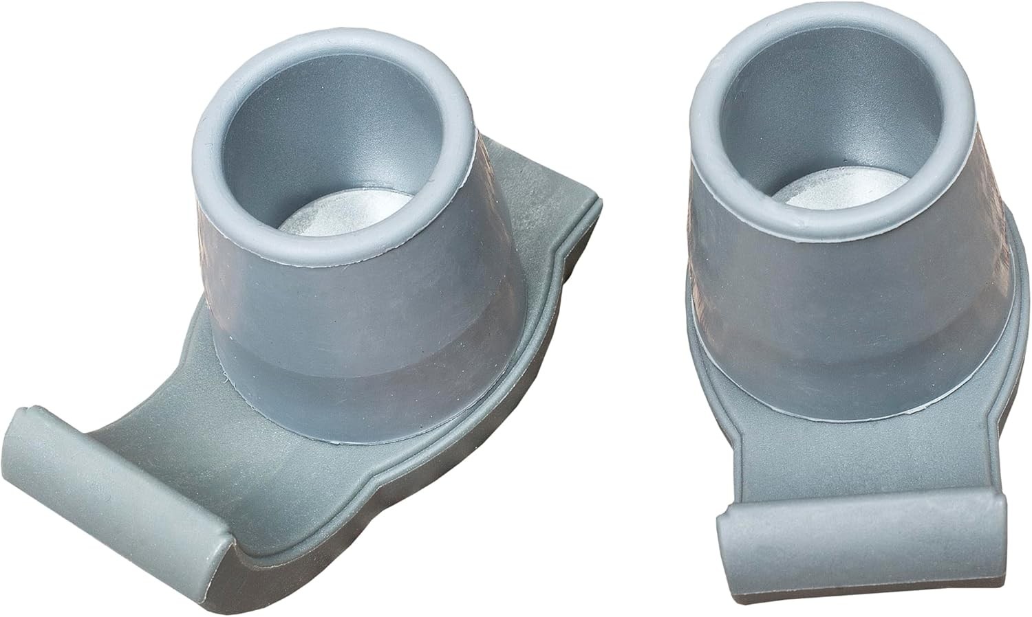 Essential Medical Supply Pop & Glide Easy Use Walker Ski Glides, 2 Pack Gray