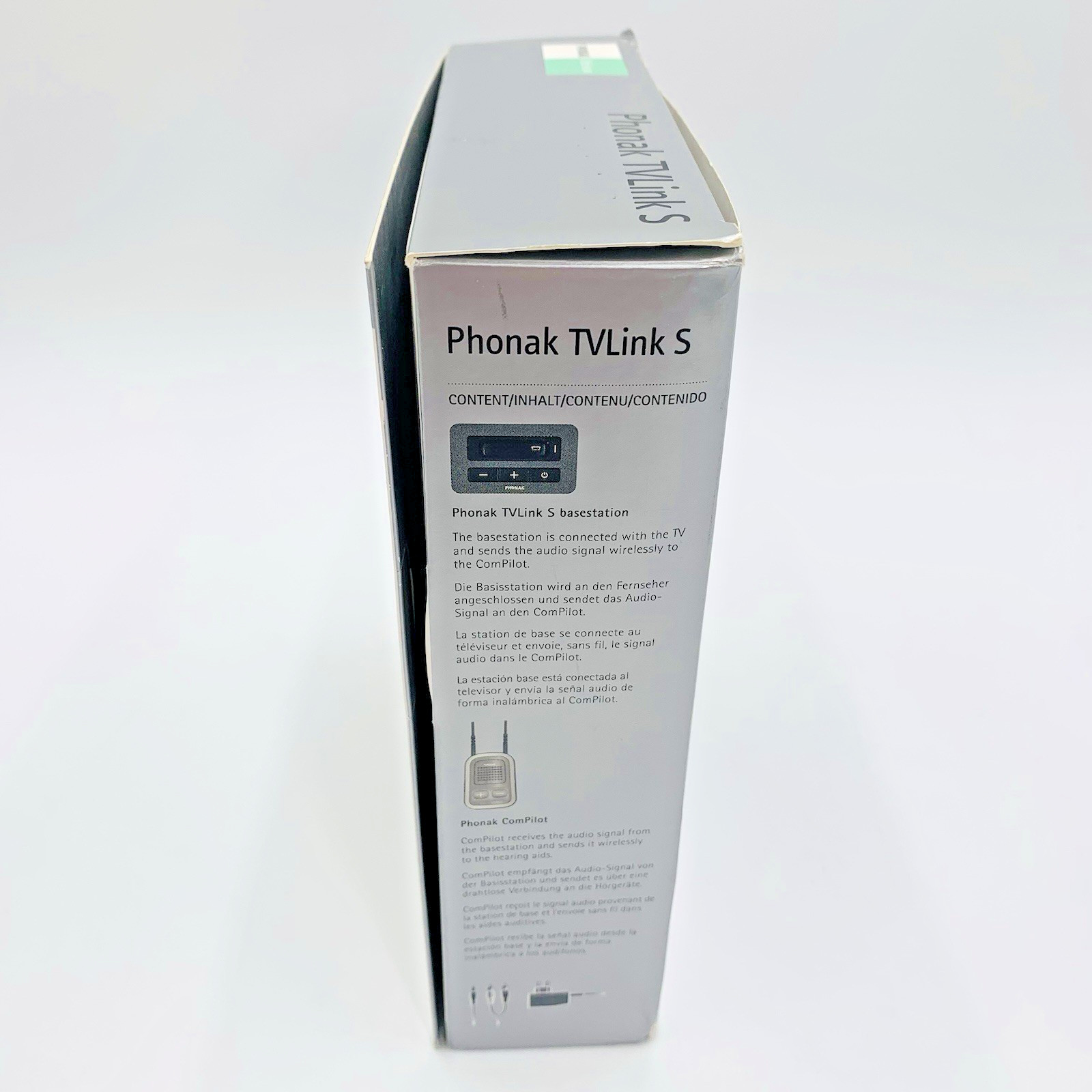 Phonak TVLink S ComPilot Wireless TV Streamer Hearing Aid Accessory NEW
