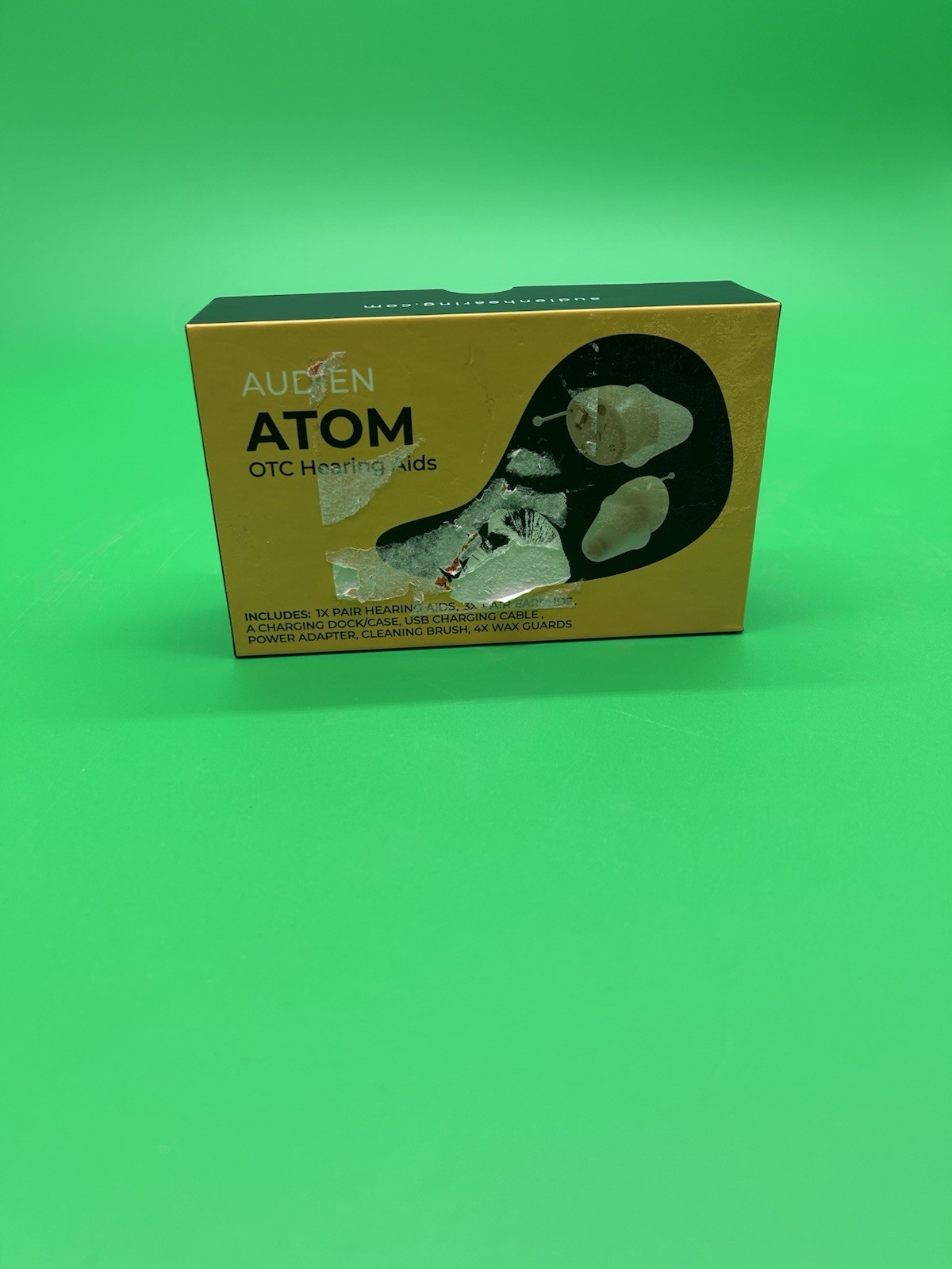 AUDIEN ATOM OTC Hearing Aids 20 HR Rechargeable Battery