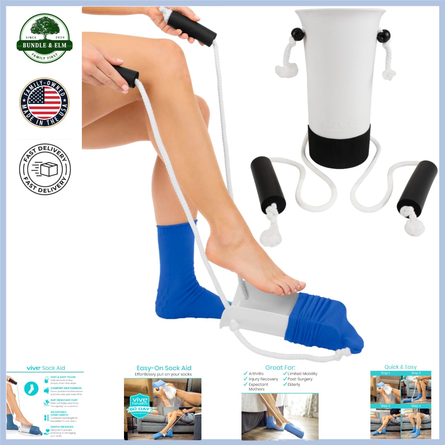 Sock Pulling Aid for Individuals with Mobility Issues, Lightweight and Durable