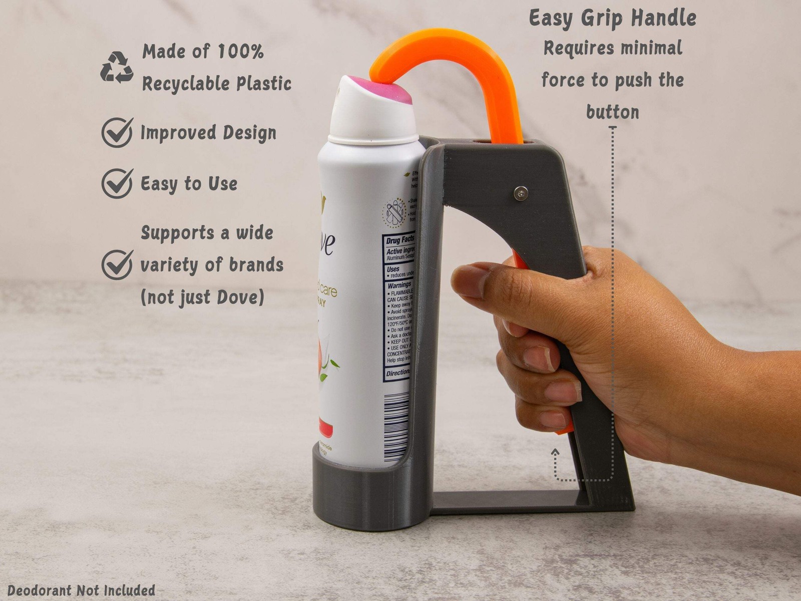 Spray Deodorant Assistant, Arthritis Aid, Disability, Mobility, Assistive Device