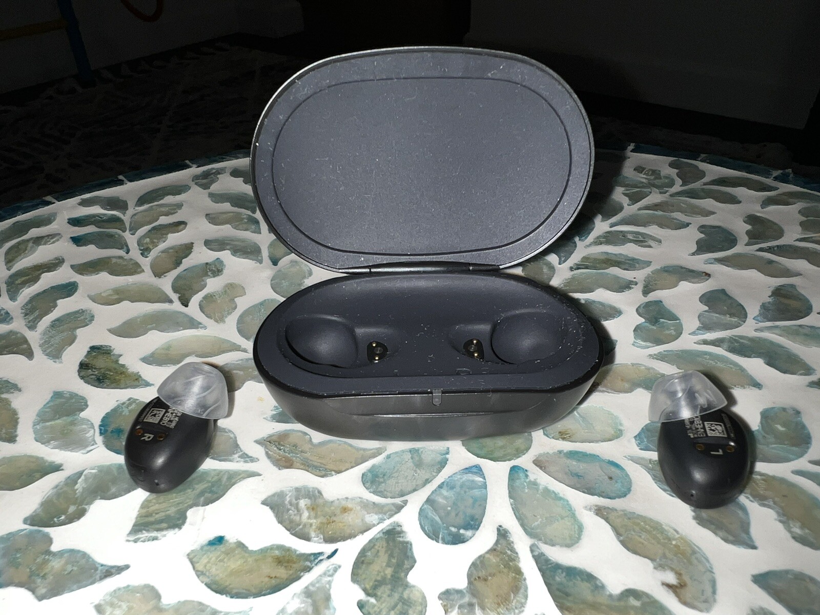 Jabra Enhance Plus Self-Fitting OTC Rechargeable Hearing Aids – Dark Grey