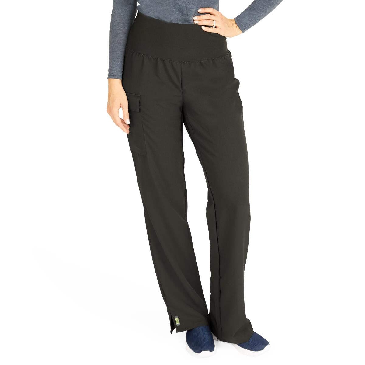 Medline Ocean AVE Women’s Wide Waistband Stretch Scrub Pants – Tall Length (Styl
