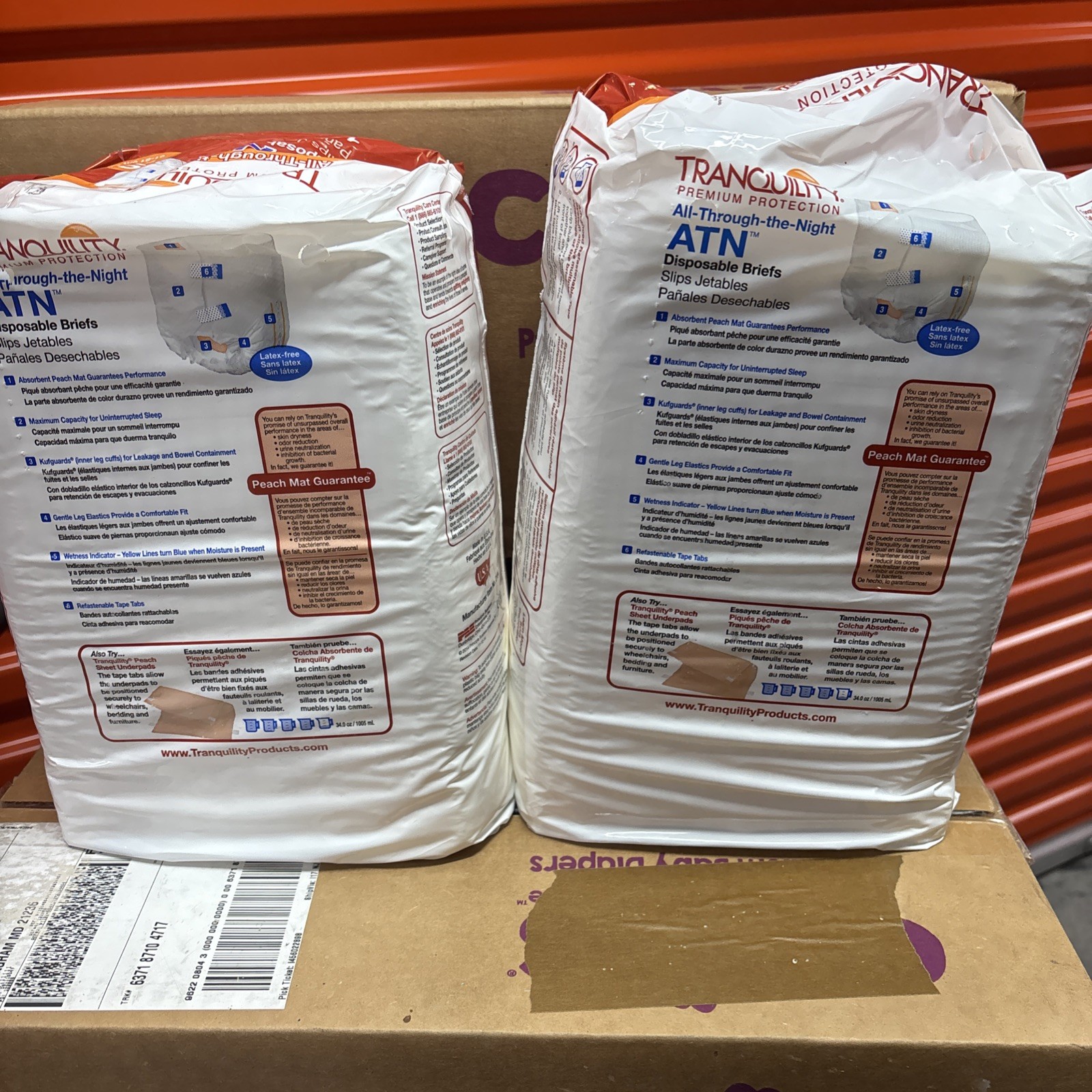 Tranquility ATN Incontinence Brief Size Small 10 Ct- (x2) 20 Total BRAND NEW