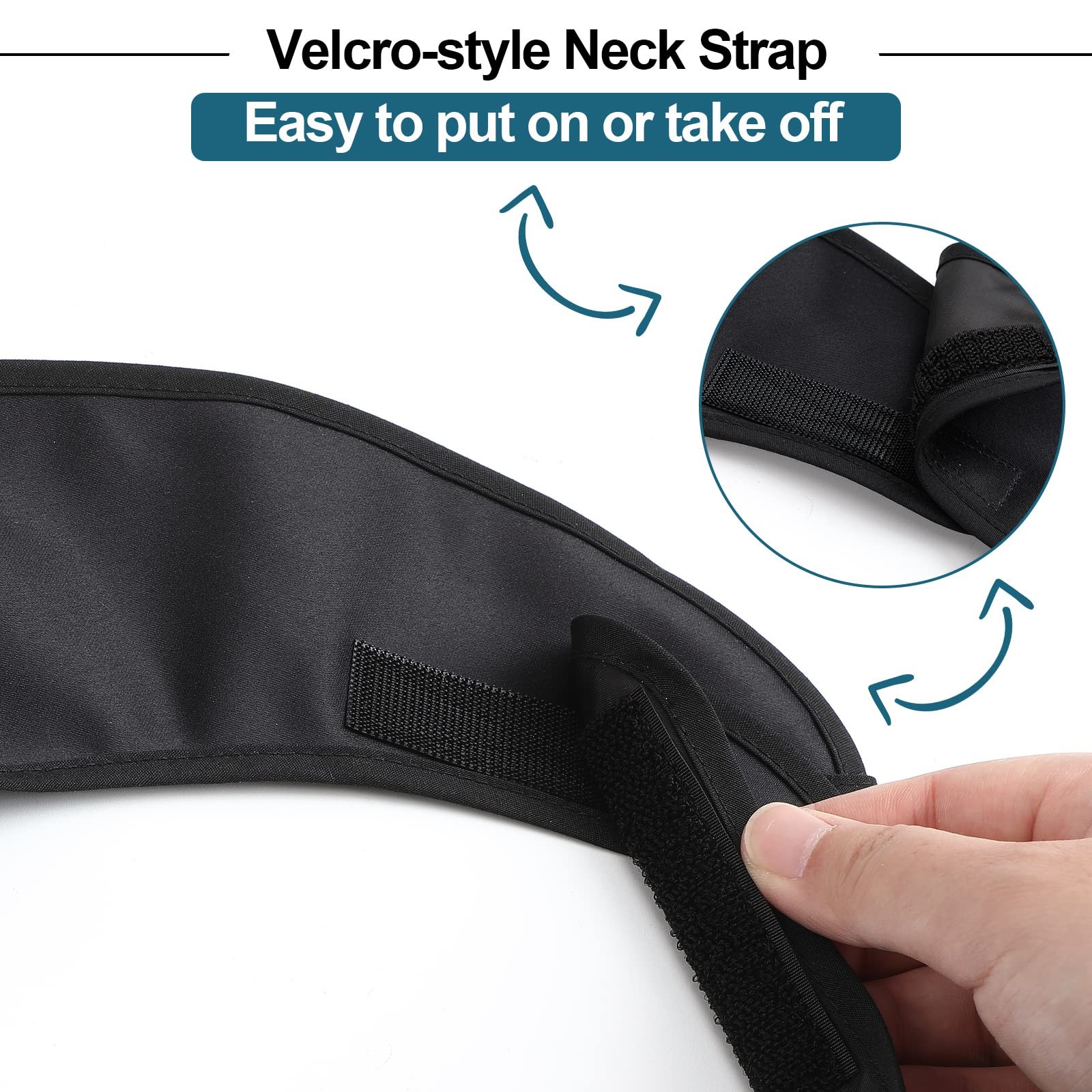 Eurzom 6 Pcs Adult Bibs for Women Men Washable 60 x 46 cm, Black and White