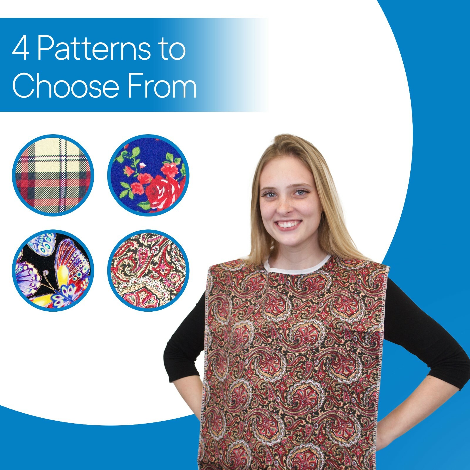RMS Adult Bibs, Waterproof Washable Clothing Protectors