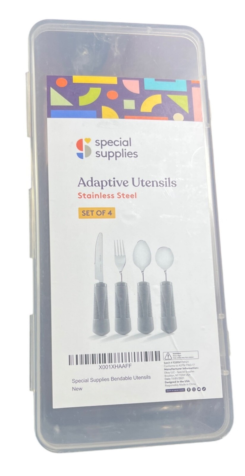 Adaptive Stainless Steel Utensils Set Of 10 With Ergonomic Handles For Easy Grip