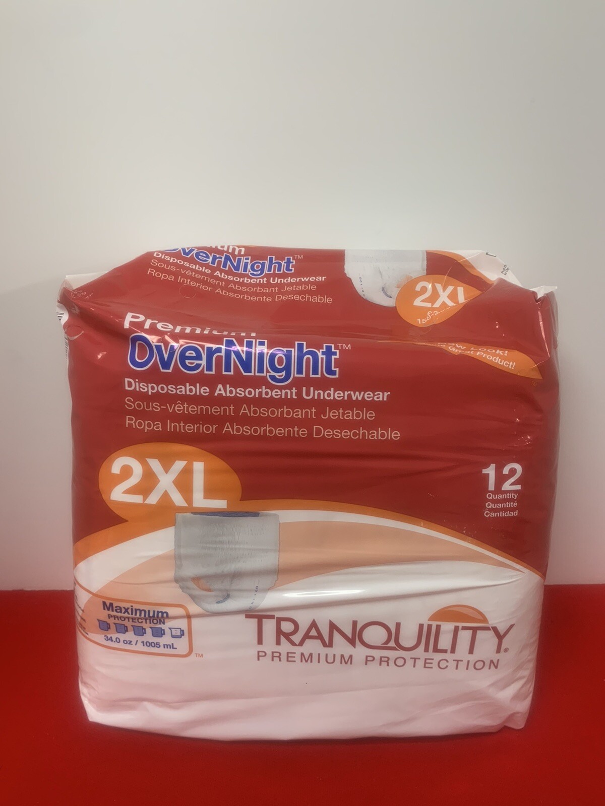 Tranquility Premium Overnight Disposable Absorbent Underwear-2XL